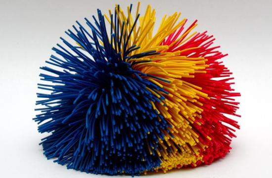 “Imagine a koosh ball where the thousands of rubber strands radiating from the ball’s core each sport an electrically charged bead on the end,” said Gary Baker, co-principal investigator on the project and an associate professor at the University of Missouri. Source: Shutterstock